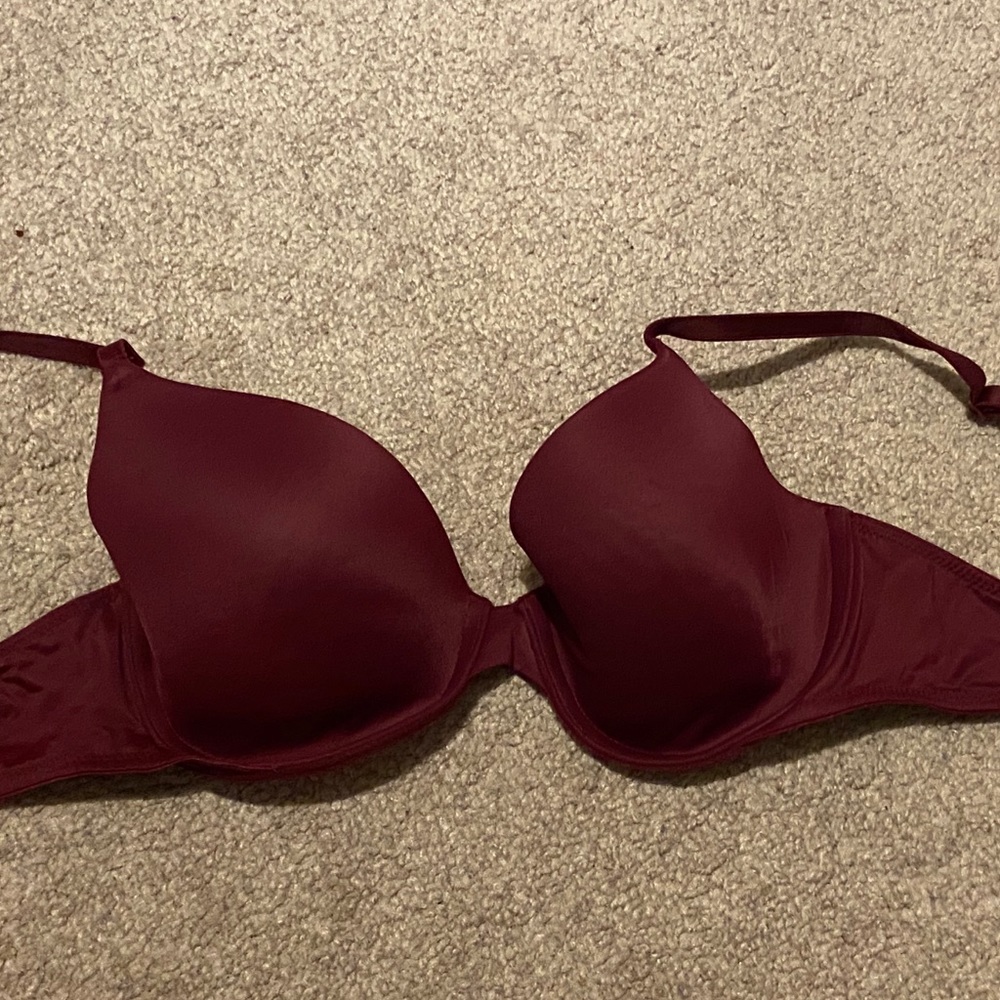 Burgundy Pink Bra